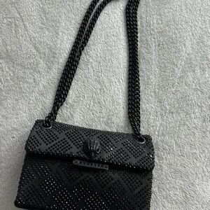 Kurt Geiger Black Studded Crossbody Bag